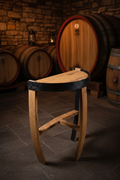 Half Barrel Side Table - Winery Setting