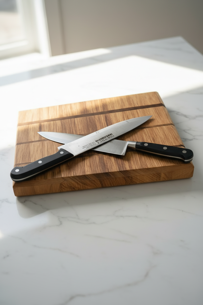 Modern Kitchen Knife Lifestyle Shot